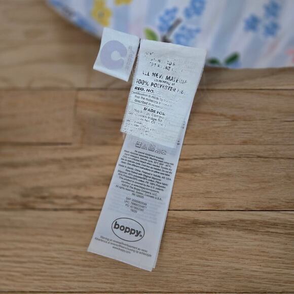 Boppy Original Feeding and Infant Support Pillow Floral Stripes - Picture 2 of 5